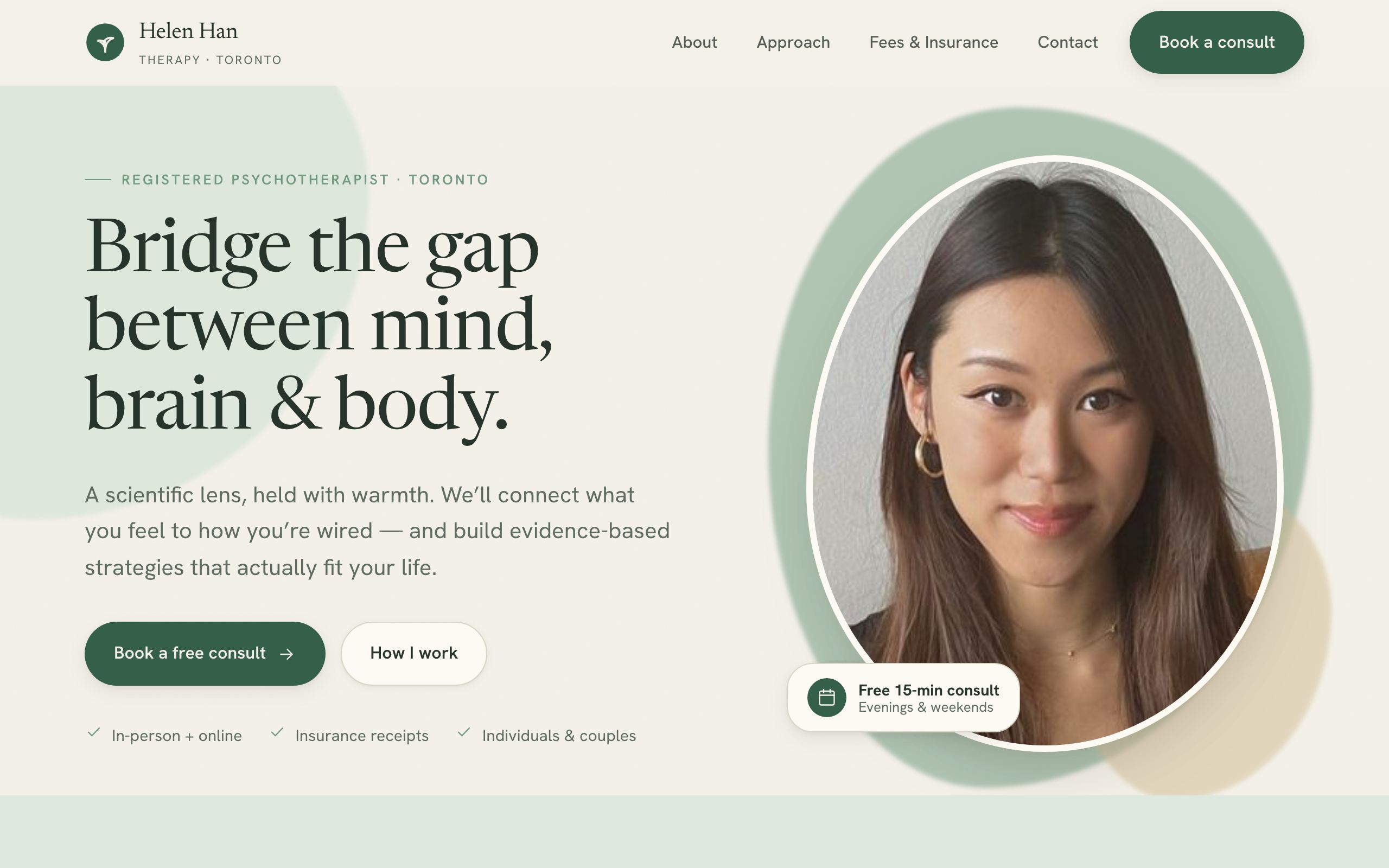 Healthcare practice platform — patient-facing site