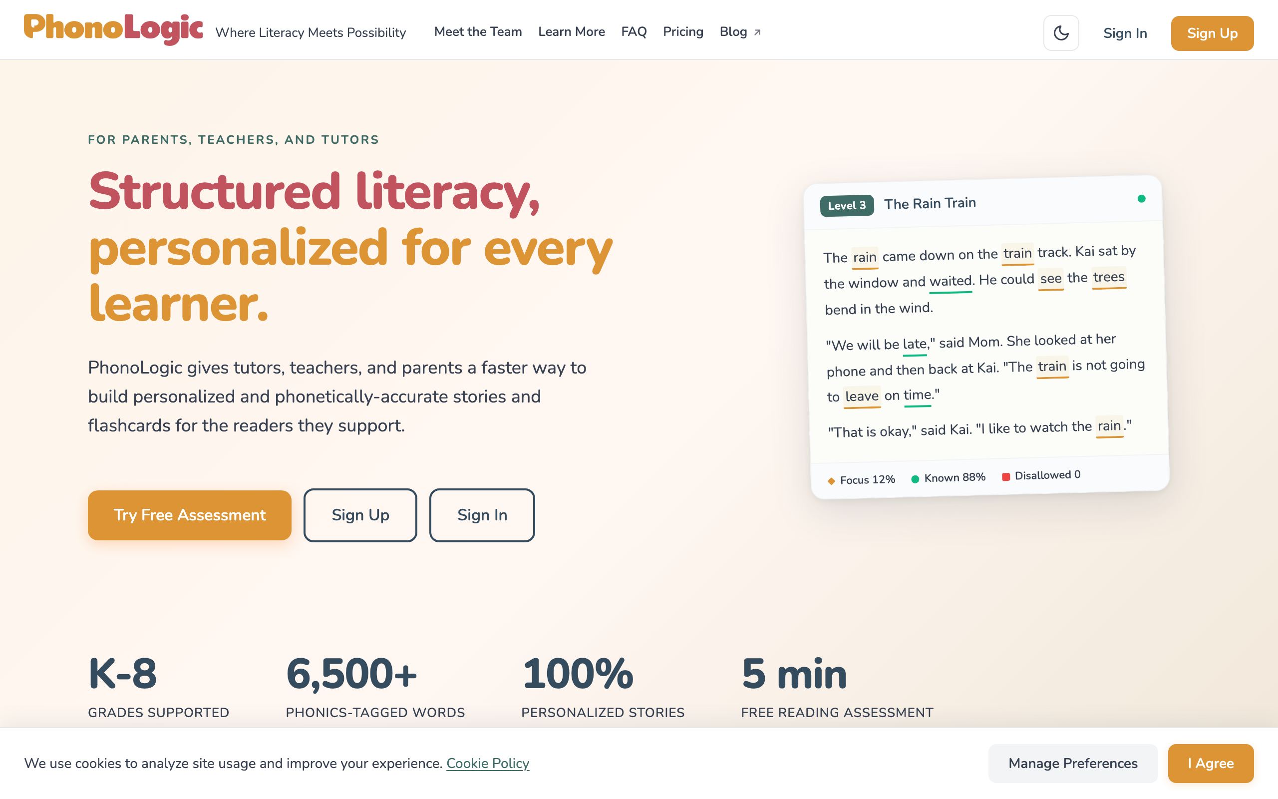 PhonoLogic — AI literacy platform for structured reading instruction